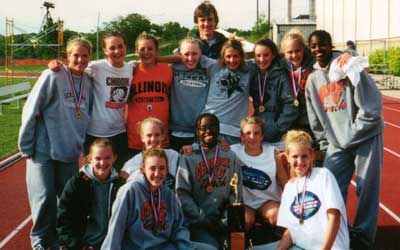 2002 IESA Class 8AA  Girls Track & Field Champions