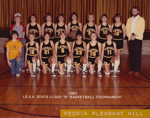 1983 Class B Peoria Pleasant Hill Boys Basketball Team