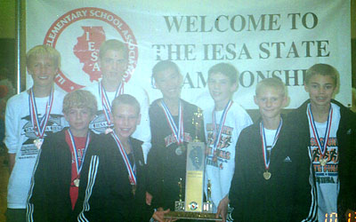 2001 IESA Class AA  Boys Cross-Country Champions