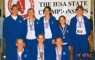 2002 IESA Class A  Girls Cross-Country Champions