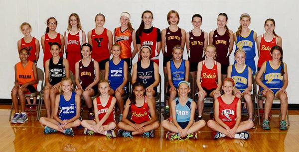 2013 IESA 3A  Girls Cross-Country Champions